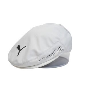 Puma Tour Driver Cap Mens S/M White Cobra Golf Flat Hat Flexfit 022547 01